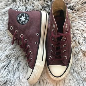 Custom Maroon Converse